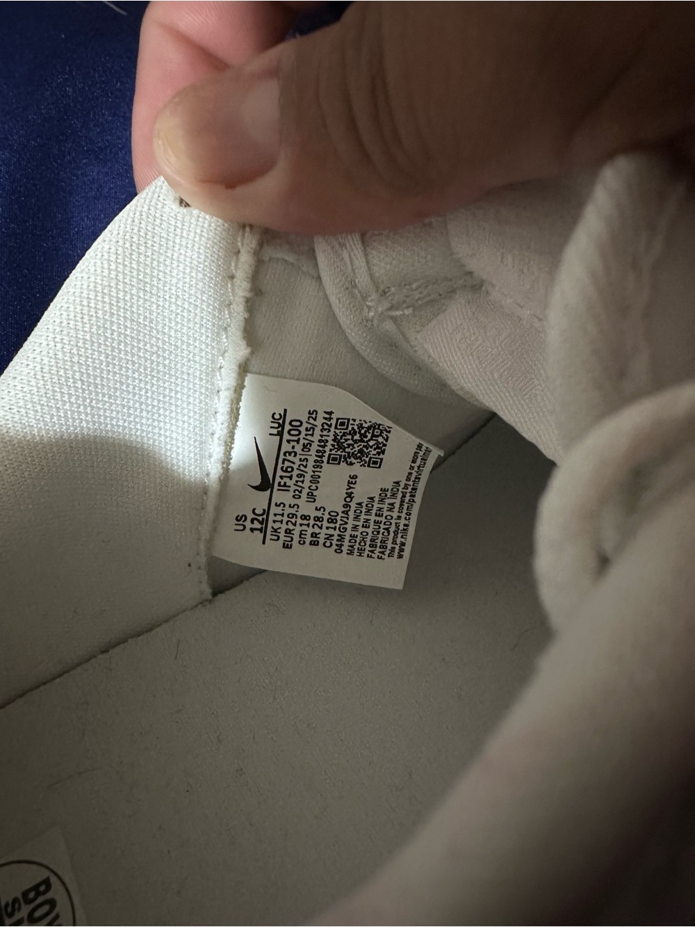 Nike Kids Classic White Low-Top Sneakers - Picture 4 of 6